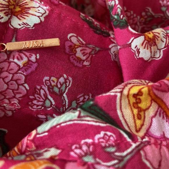 SOLD - MISA Maya Dress in Falaise Floral (Pink) - Picture 11 of 12